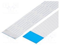 FFC cable; Cores: 19; Cable ph: 1mm; L: 279mm; 60V; Plating: tinned
