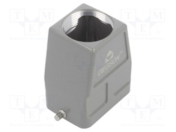 Enclosure: for HDC connectors; size D6B; for cable; for latch