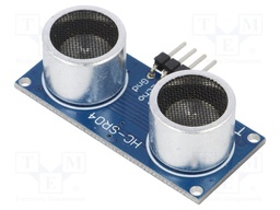 Sensor: distance; ultrasonic; 3.3÷5VDC; Dist.meas.range: 0.02÷2m