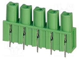 PCB headers, nominal cross section: 2.5 mm?, color: green, n