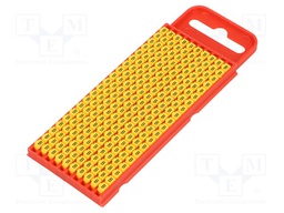 Markers for cables and wires; Label symbol: B; 2÷2.8mm; yellow