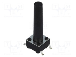 Microswitch TACT; SPST-NO; Pos: 2; 0.05A/12VDC; SMT; none; 1.6N