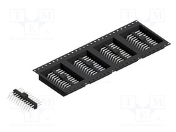 Connector: pin strips; pin header; male; PIN: 22; 2.54mm; SMT; 2x11