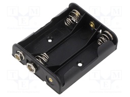 Holder; AA,R6; Batt.no: 3; 6F22 type; black