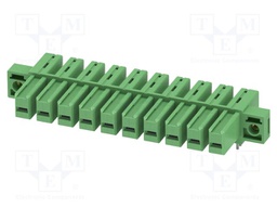 PCB headers, nominal cross section: 6 mm?, color: green, nom