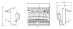 Transition module; Temp: -20÷60°C; W: 95mm; D: 70.6mm; H: 92.6mm