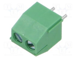 Connector: PCB terminal block; T5; 10A; terminal; PIN: 2; angled