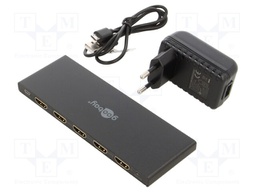 Splitter; HDCP 2.2,HDMI 2.0; black; Out: HDMI socket x4