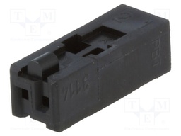 Plug; wire-board; female; Minimodul; 2.5mm; PIN: 2; w/o contacts