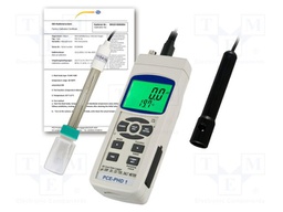Meter: water analyzer; LCD; 0÷60°C; Accur: ±0.8°C; Dim: 177x45x68mm