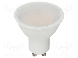 LED lamp; white warm; GU10; 220÷240VAC; 1000lm; P: 10W; 100°; 3000K
