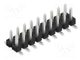 Connector: pin strips; pin header; male; PIN: 18; 2.54mm; SMT; 2x9