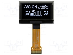 Display: OLED; graphical; 1.54"; 128x64; Dim: 42.04x27.22x1.41mm