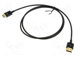 Cable; HDMI plug,mini HDMI plug; Len: 1m; black; 36AWG; Core: Cu