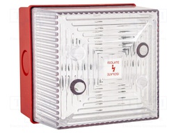 Signaller: lighting; flashing light,continuous light; 24VDC