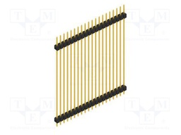 Connector: pin strips; pin header; male; PIN: 20; 2.54mm; THT; 1x20
