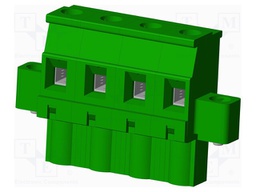 Connector: pluggable terminal block; plug; female; angled 90°
