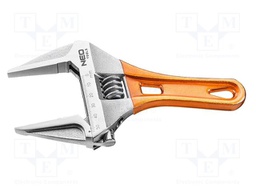 Wrench; adjustable; 185mm; Max jaw capacity: 53mm; anti-slip grip