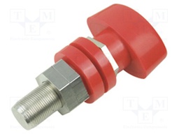 Laboratory clamp; red; 60VDC; 150A; 85mm; Mounting: screw