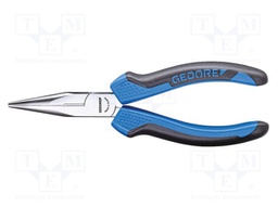 Pliers; half-rounded nose; for gripping,for cutting wire; 200mm