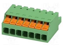 PCB connector, nominal cross section: 2.5 mm2, color: green,
