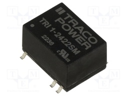 Converter: DC/DC; 1W; Uin: 21.6÷26.4V; Uout: 12VDC; Uout2: -12VDC