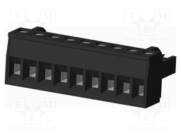 Connector: pluggable terminal block; plug; female; straight; 5mm
