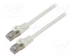 Patch cord; F/UTP; 6; stranded; CCA; PVC; grey; 10m; 26AWG; Cores: 8