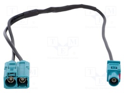 Antenna adapter; Fakra plug,Fakra double socket; 0.25m; Audi