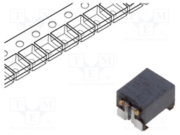 Inductor: common mode; SMD; 22uH; 250mA; 580mΩ; -30÷50%; 42VAC
