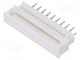 Connector: FFC (FPC); straight; PIN: 19; ZIF; THT; 200V; tinned; 1A