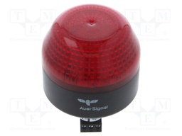 Signaller: lighting; continuous light,blinking light; red; 24VDC