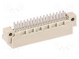 Plug; DIN 41612; type 2B; male; PIN: 32; a+b; THT; straight; 2A