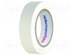Tape: electrical insulating; W: 15mm; L: 10m; D: 0.15mm; white; 220%