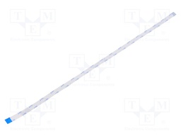 FFC cable; Cores: 10; Cable ph: 0.5mm; L: 254mm; 60V; Plating: tinned