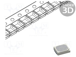 LED; SMD; 2835,PLCC2; red; 25÷40lm; 2.8x3.5x0.65mm; 120°; 1.7÷2.5V