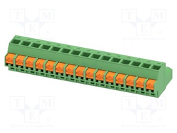 PCB connector, nominal cross section: 2.5 mm2, color: green,