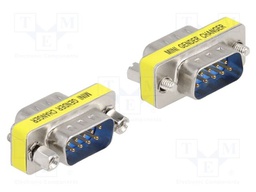 Adapter; D-Sub 9pin plug,both sides; connection 1: 1