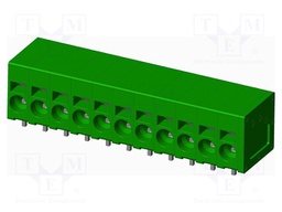 Connector: PCB terminal block; terminal; Plating: tinned; on PCBs
