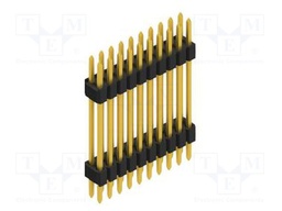 Connector: pin strips; pin header; male; PIN: 20; 1.27mm; THT; 2x10