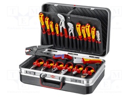 Kit: general purpose; Pcs: 20; Application: for electricians; case
