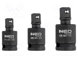 Universal joint; 1/2",1/4",3/8"; 3pcs.