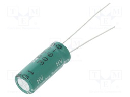 Capacitor: electrolytic; supercapacitor; 1F; 2.7VDC; ESR: 200mΩ