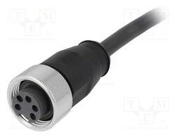 Plug; 7/8"; 5m; female; PIN: 5; straight; with lead; TPU