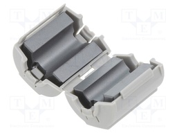 Core: ferrite; on round cable; Core mat: Ni-Zn ferromagnetic