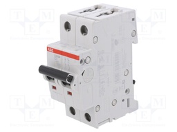 Circuit breaker; 400VAC; Inom: 1A; Poles: 2; DIN; Charact: C; 10kA