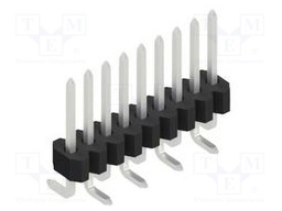 Connector: pin strips; pin header; male; PIN: 9; 1.27mm; SMT; 1x9