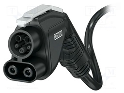 EMobility: cable; 2x3x18AWG,3x6AWG; 1kVDC; 80kW; IP44; 8m; 80A