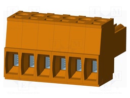 Connector: pluggable terminal block; plug; female; straight; 10A