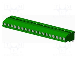 Connector: PCB terminal block; terminal; Plating: tinned; on PCBs